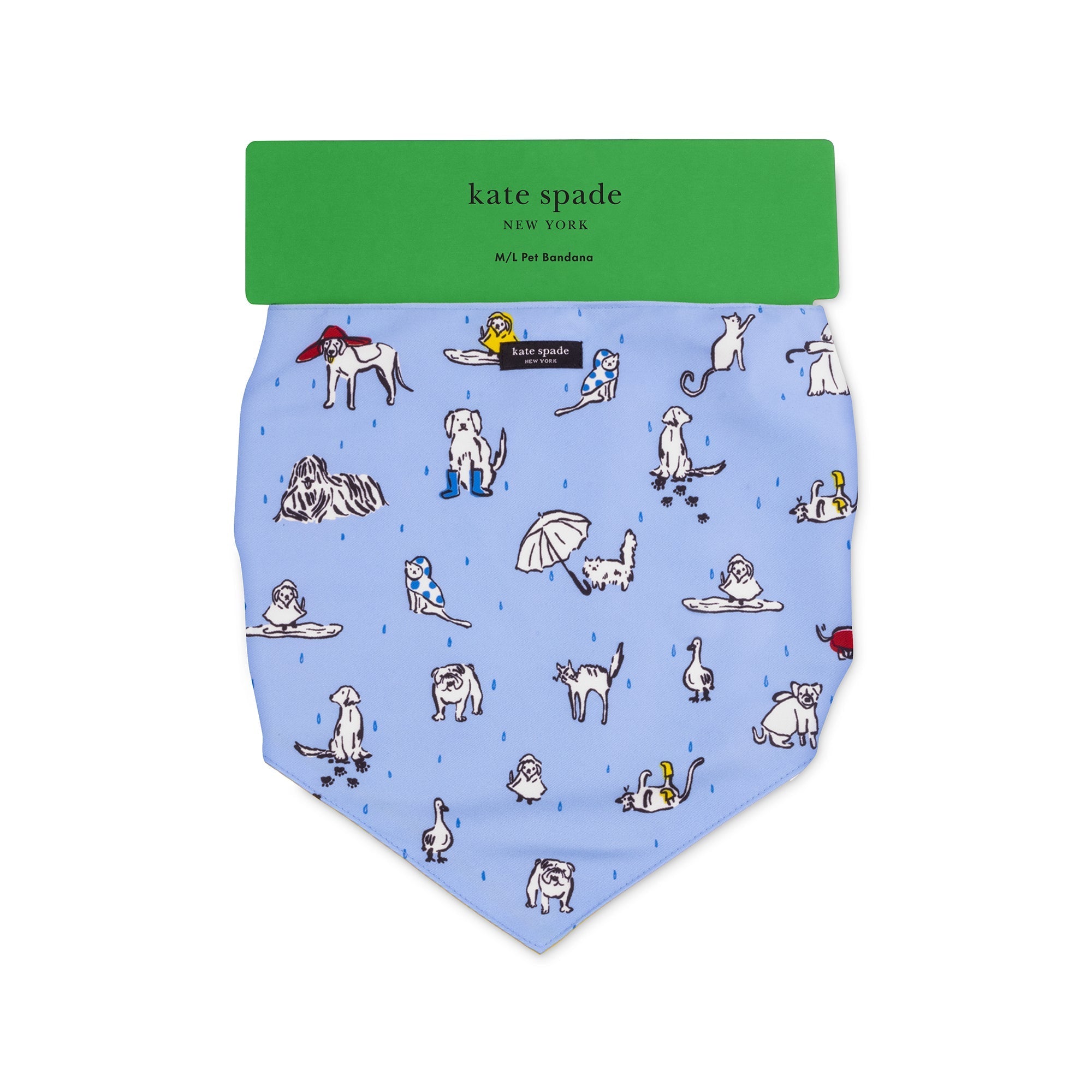 kate spade new york Large Dog Bandana, Raining Cats and Dogs