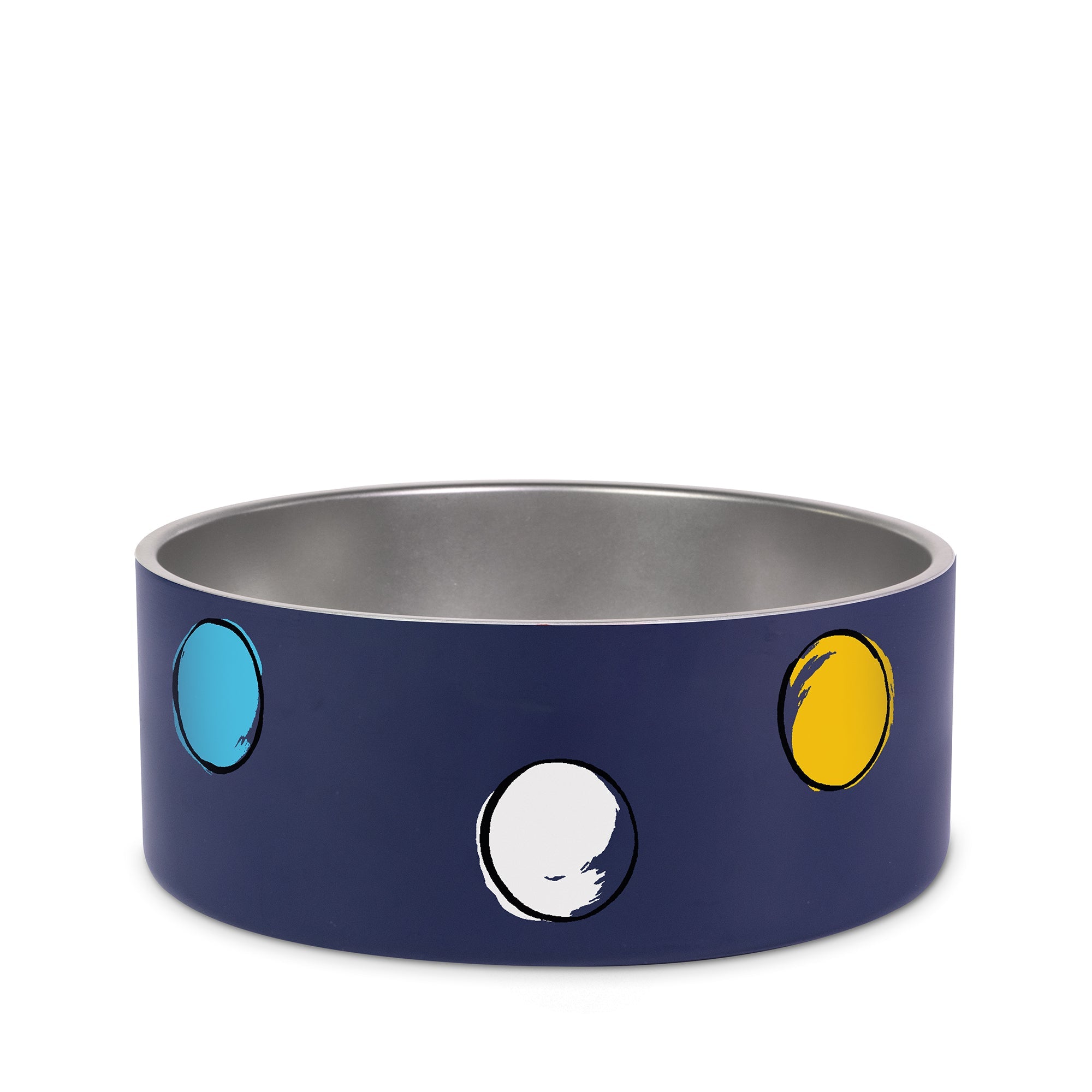 Small Dog Bowl, Watercolor Dot