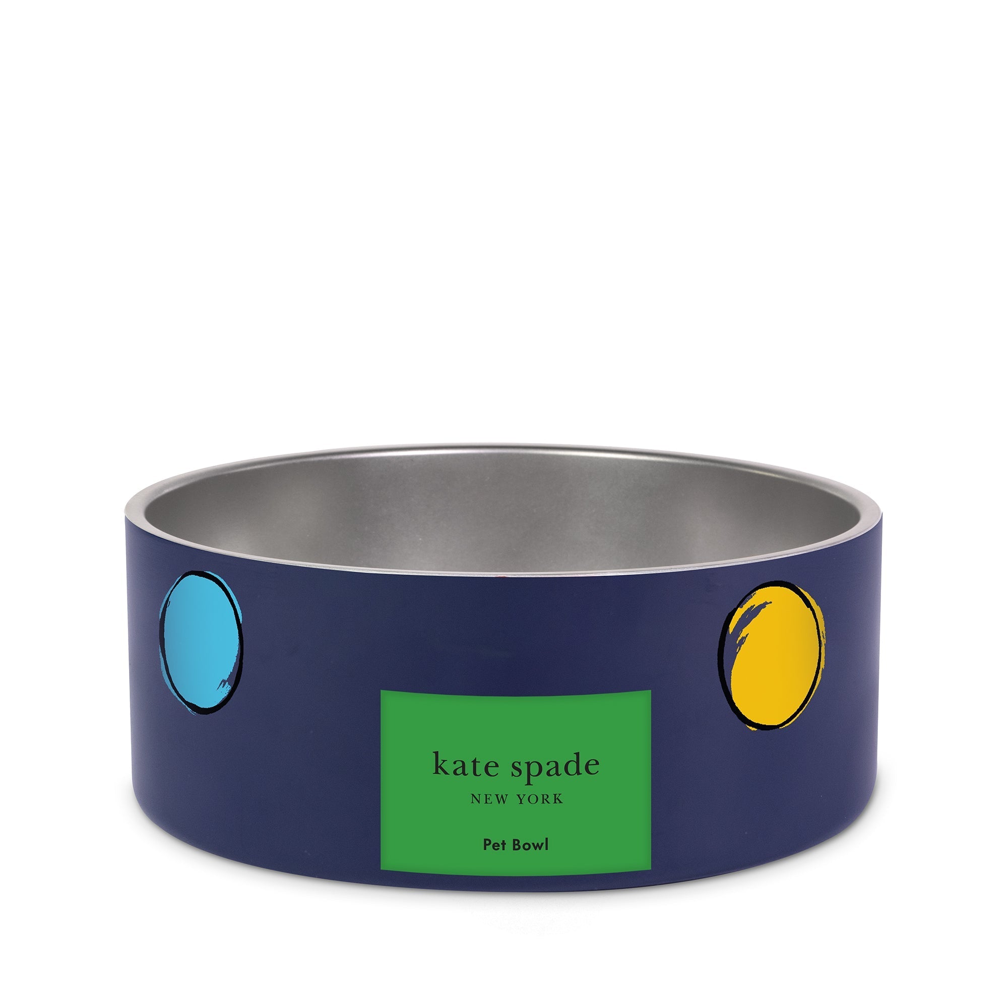 Small Dog Bowl, Watercolor Dot