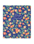 Recipe Journal, Floral Deep Ultramarine