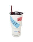 Stainless Steel 20 oz. Tumbler with Straw, Book Club