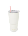 Stainless Steel 20 oz. Tumbler with Straw, Miss to Mrs.