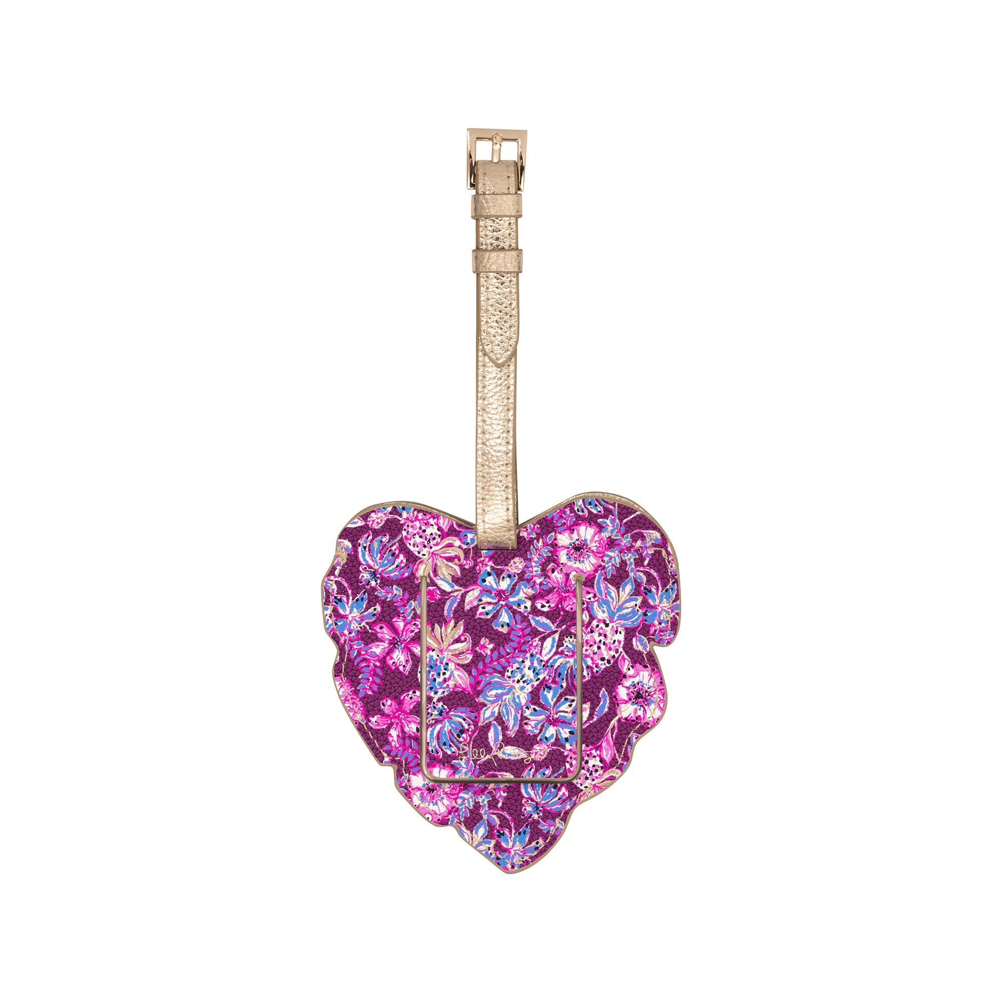 Shaped Luggage Tag, Amarena Cherry Tropical with a Twist