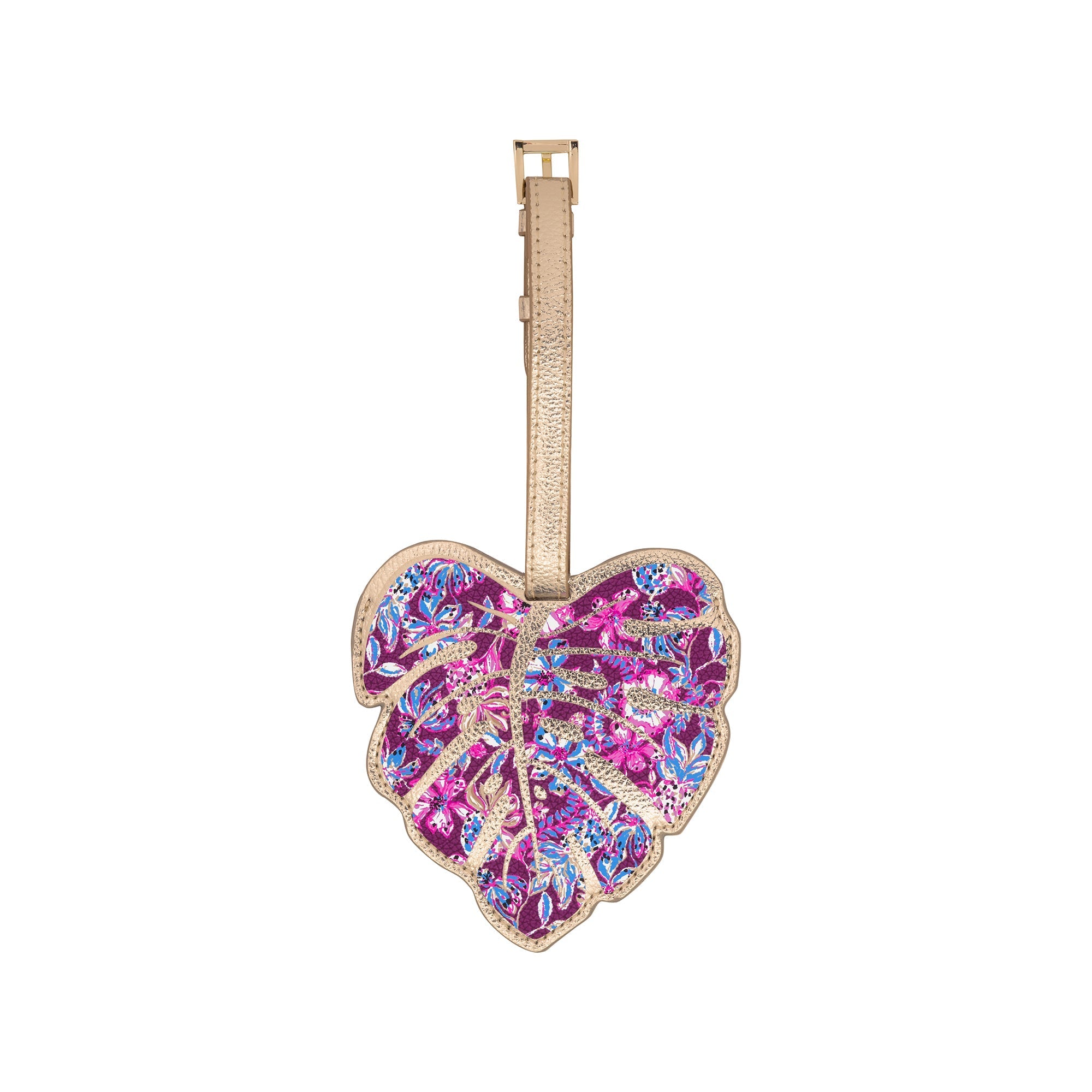 Shaped Luggage Tag, Amarena Cherry Tropical with a Twist