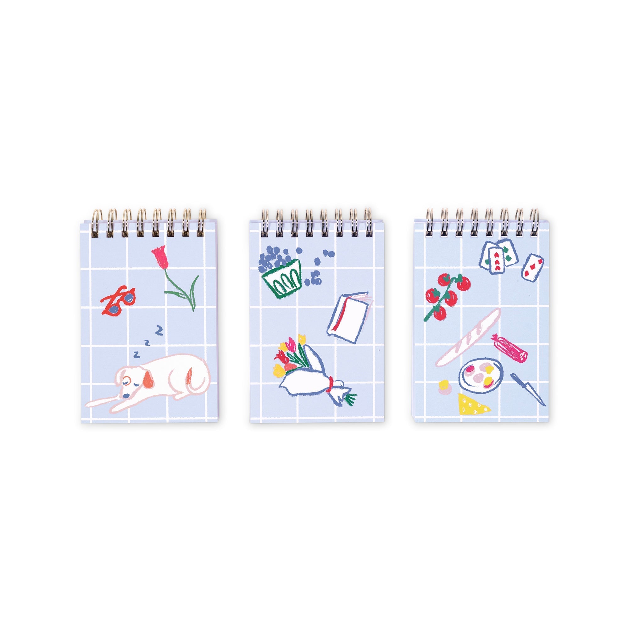 Spiral Notepad Set, Park Picnic