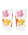Stainless Steel Tumbler Set, Spring Pansies