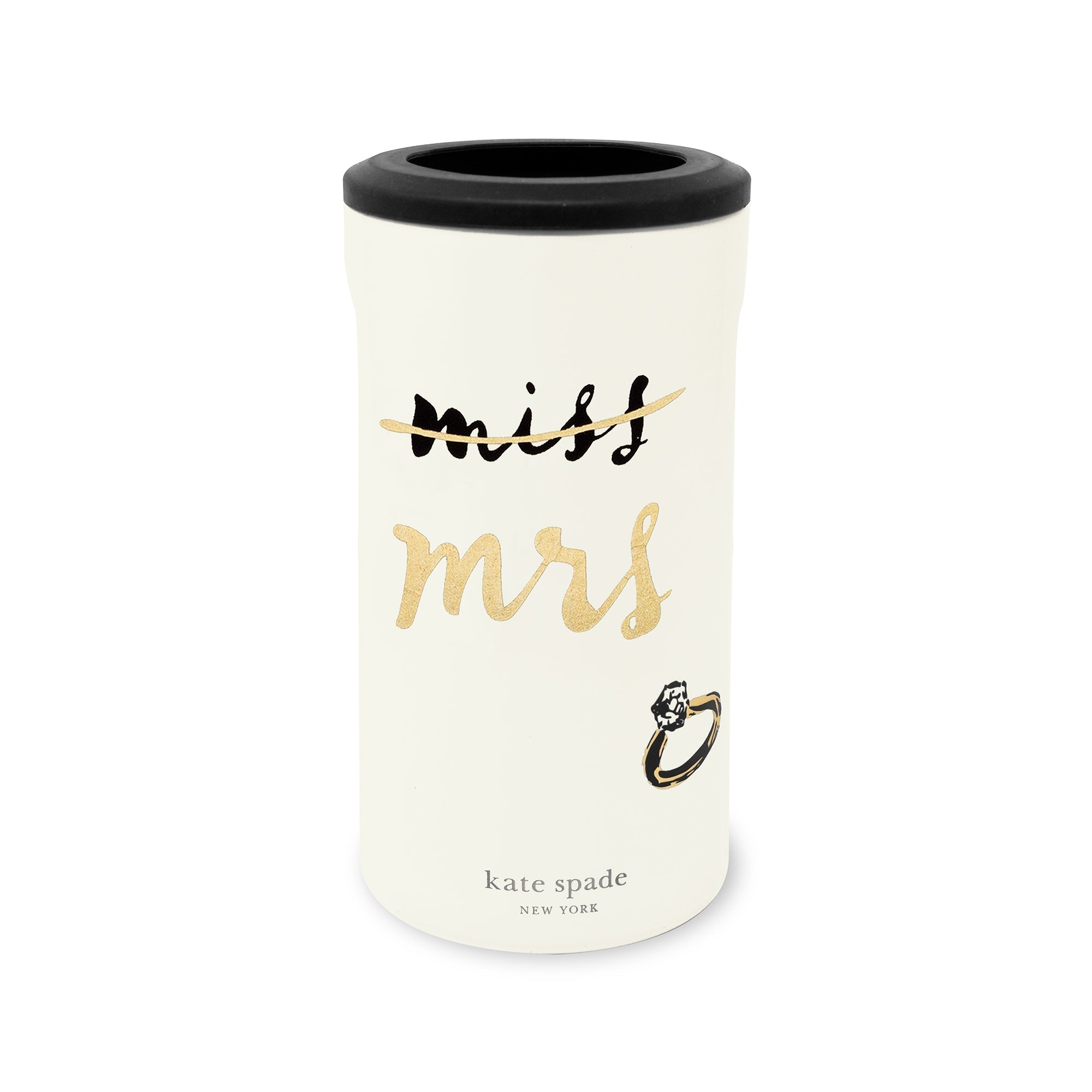 Stainless Steel Can Koozie, Miss to Mrs.