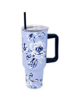 Stainless Steel 40 oz. Tumbler, Floral Toile