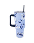 Stainless Steel 40 oz. Tumbler, Floral Toile