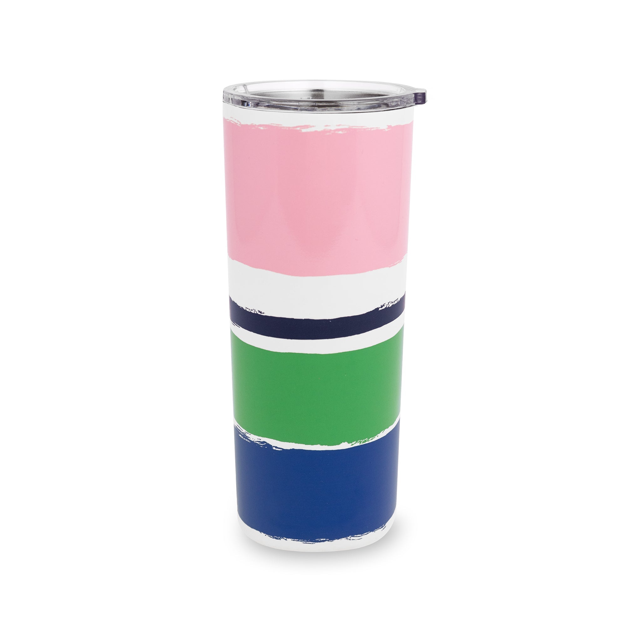 Stainless Steel Tumbler, Ocean Stripe