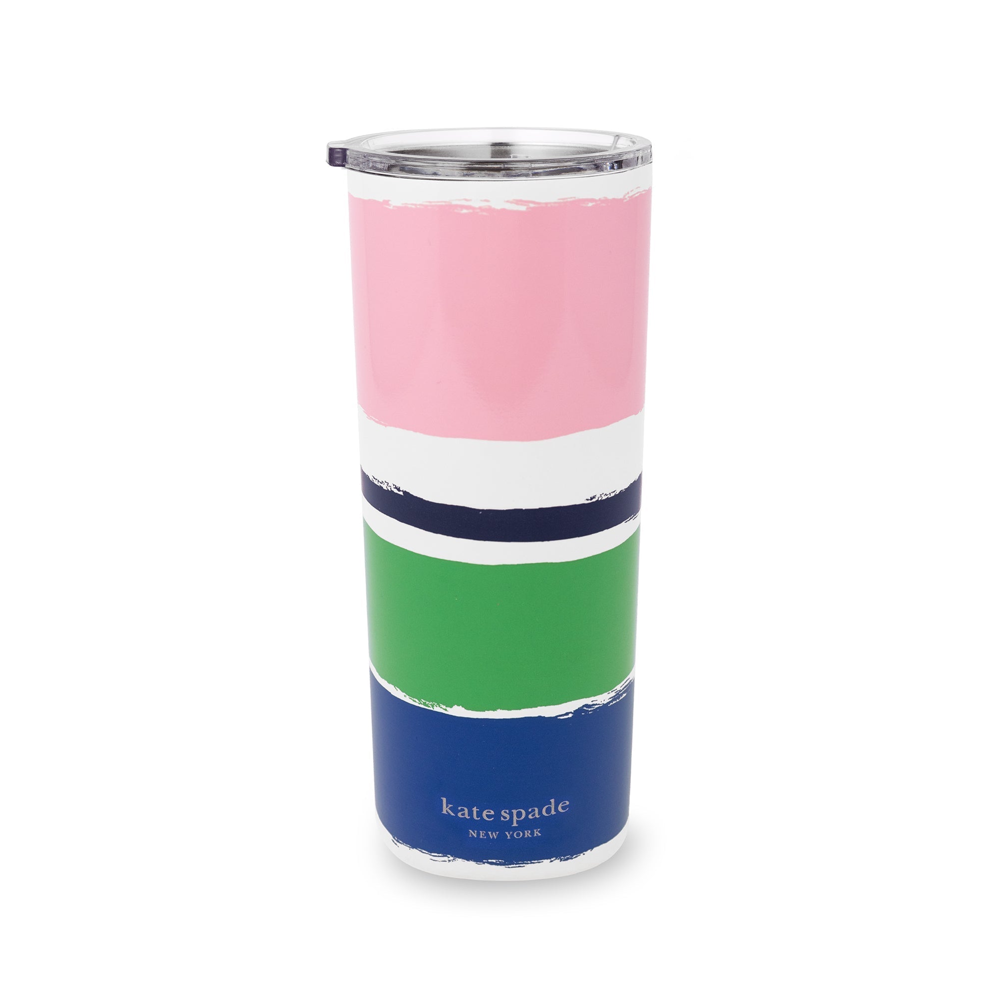 Stainless Steel Tumbler, Ocean Stripe