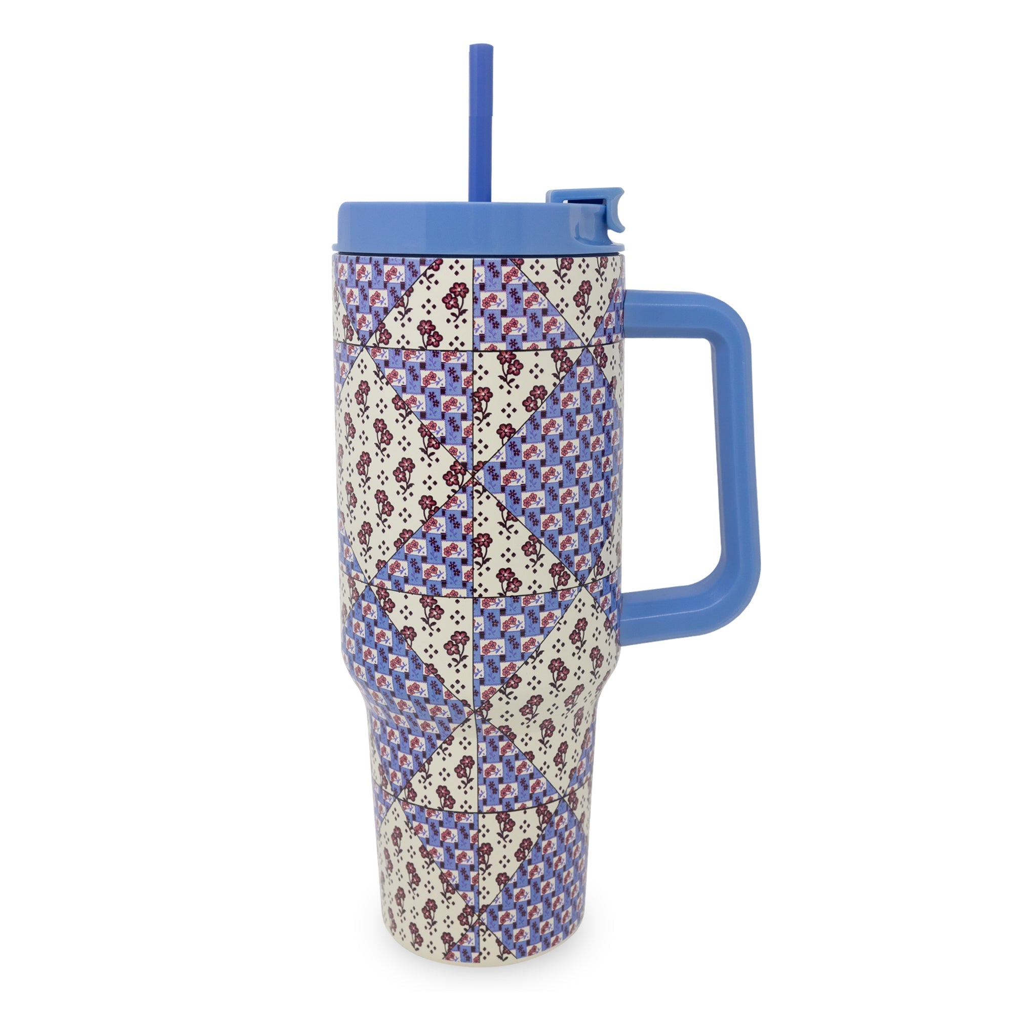 Stainless Steel 40 oz. Tumbler, Leaf Me Not Paisley
