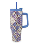 Stainless Steel 40 oz. Tumbler, Leaf Me Not Paisley