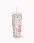 Stainless Steel Tumbler with Straw, Chagall