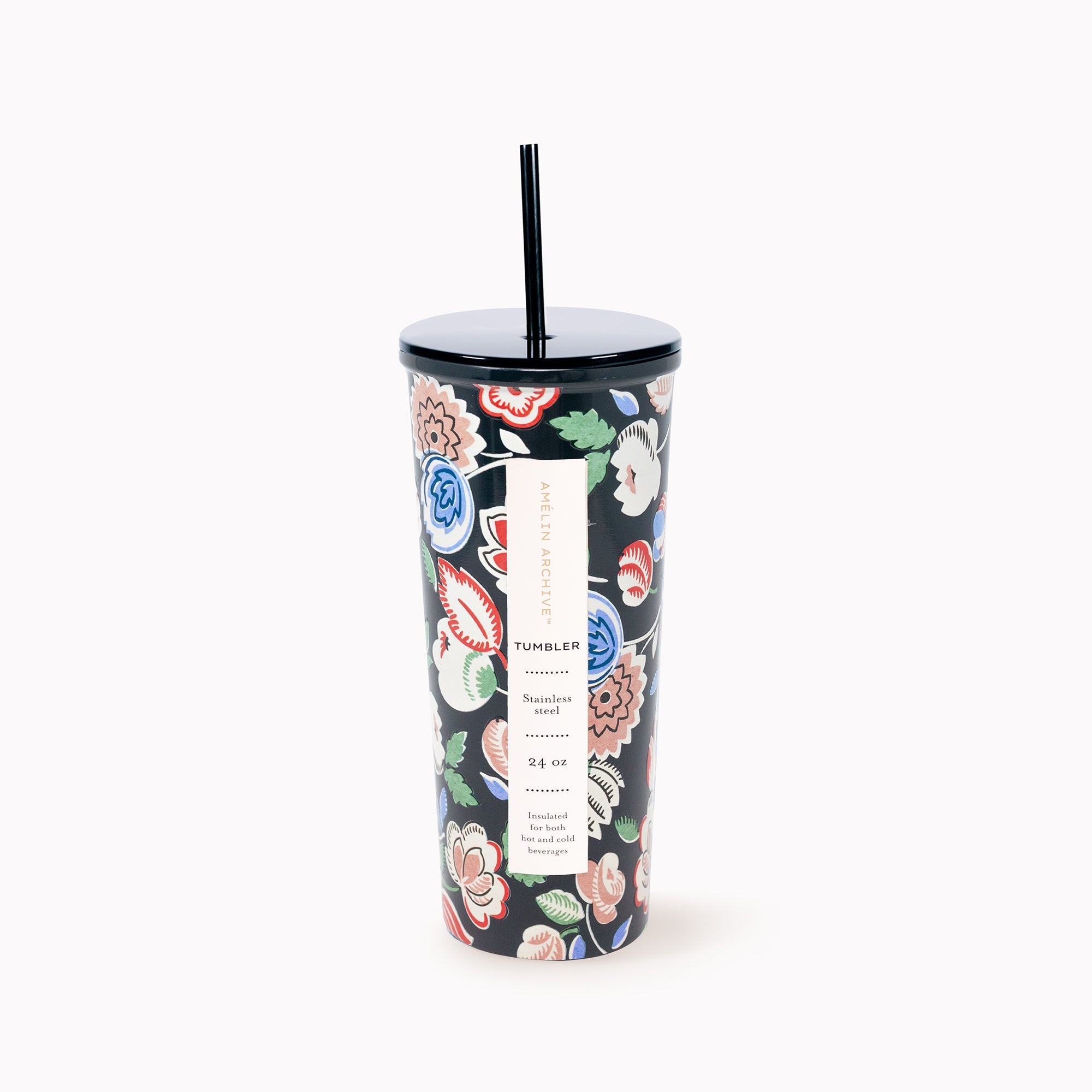 Stainless Steel Tumbler with Straw Sonia