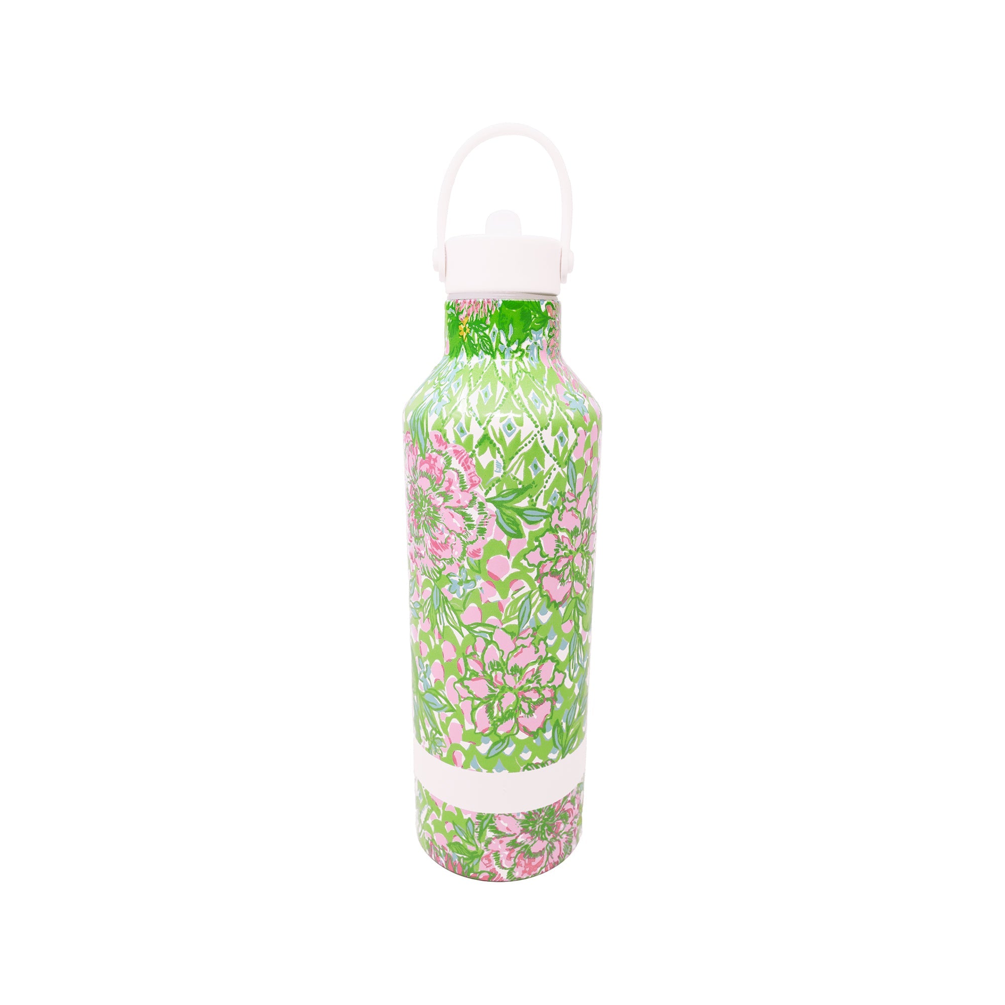 Stainless Steel Water Bottle, Lime Feeling Good