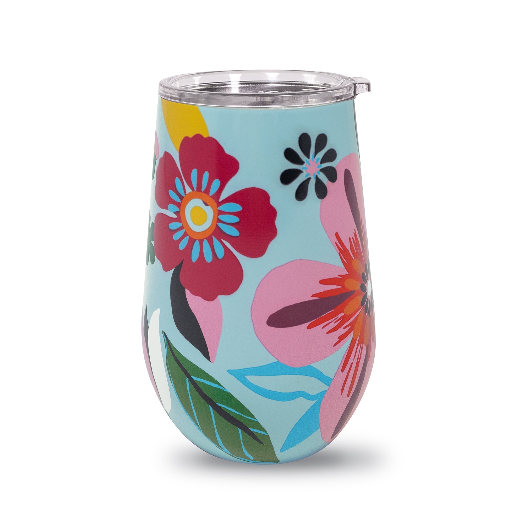 Stainless Steel Wine Tumbler, Safari Floral
