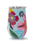 Stainless Steel Wine Tumbler, Safari Floral
