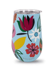 Stainless Steel Wine Tumbler, Safari Floral