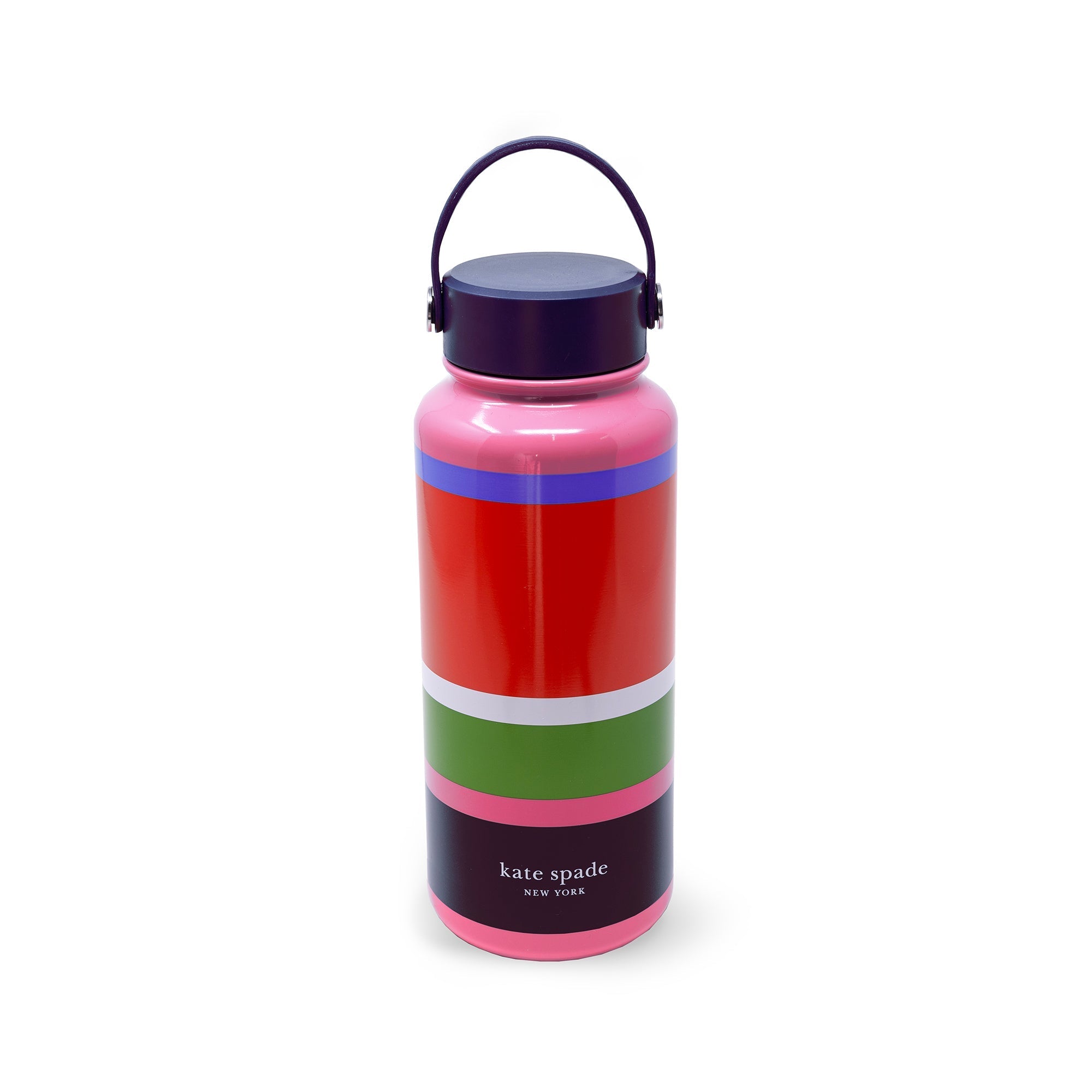 Stainless Steel XL Water Bottle, Sunny Day Stripe