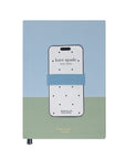 Notebook with phone holder by Kate Spade New York on a white background