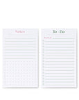 Two white notepads with 'Notes' and 'To-Do' sections on a white background