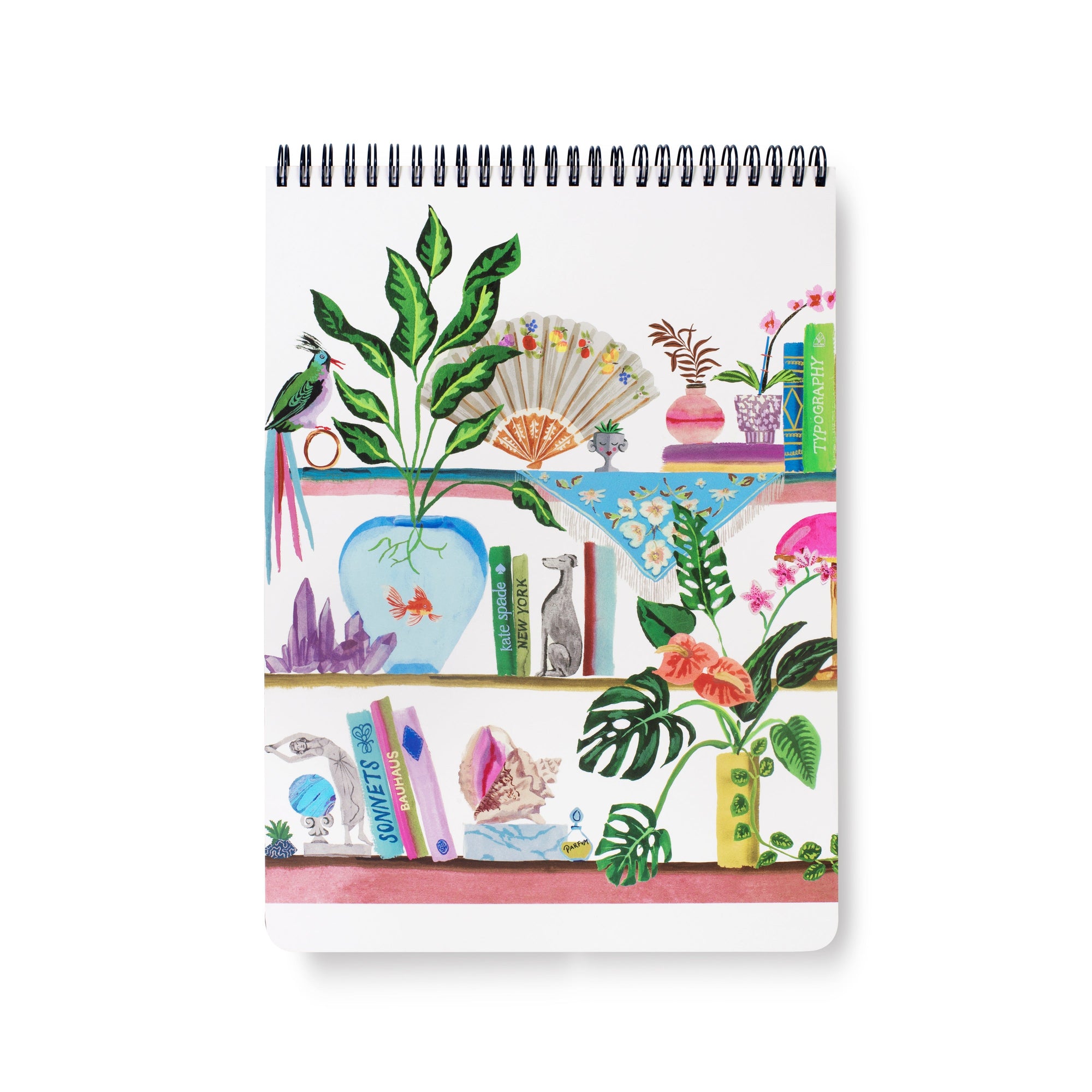 Large Top Spiral Notebook, Bookshelf