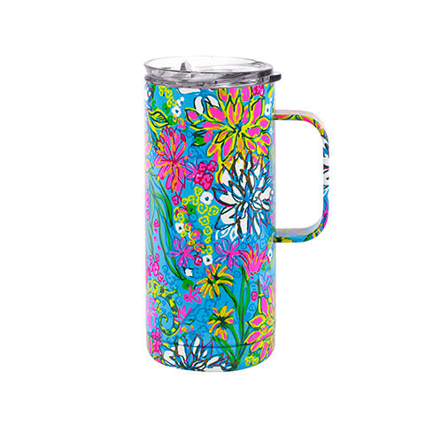 Stainless Steel Travel Mug, Walking on Sunshine