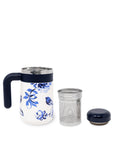 Travel Tea Mug, Floral Toile