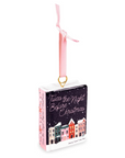 Book Shaped Ceramic Ornament, Twas the Night Before Christmas
