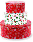 Cookie Tins (Set of 3), Snowflake and Holly