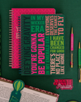 Glitter Bomb Pen Set, Wicked Green/Pink