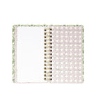 Planner with geometric pattern on white background