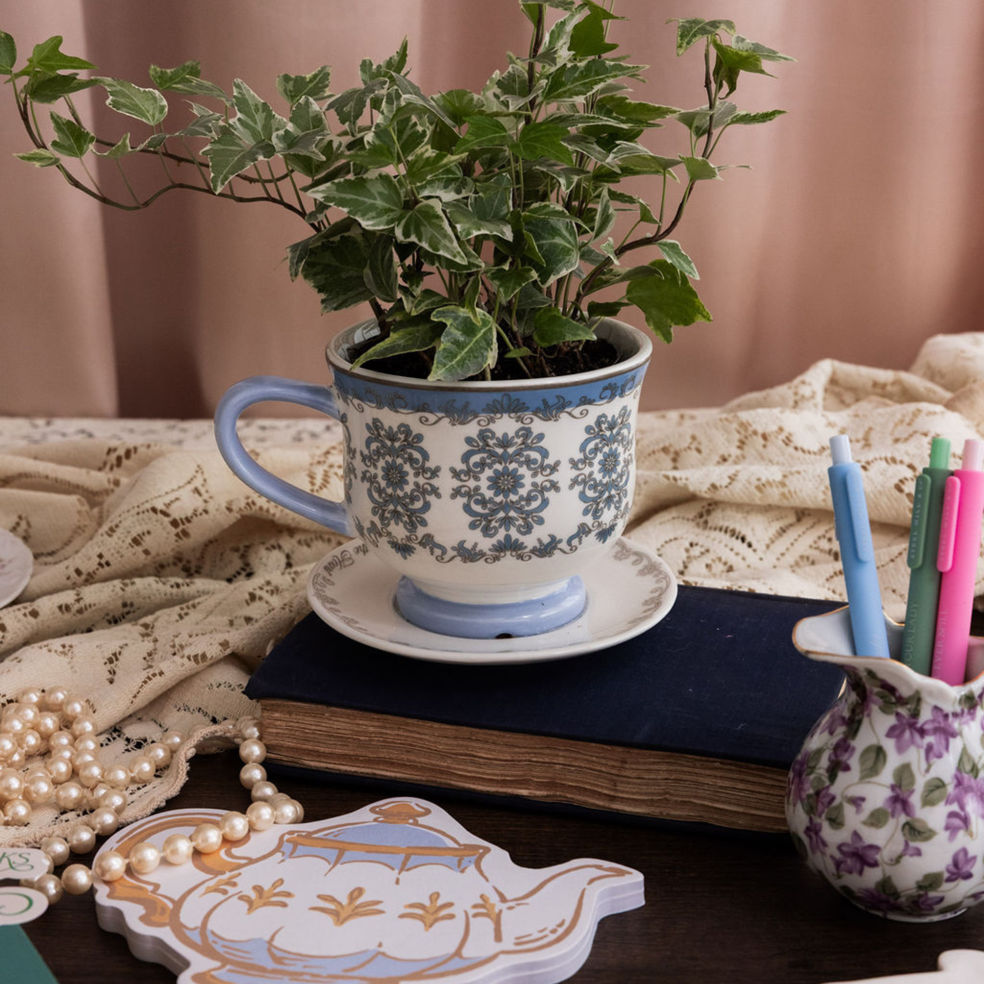 Diecut Notepad, Teapot