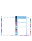 Planner with floral design on a white background