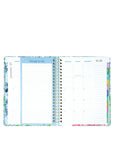 Planner with colorful design on a white background