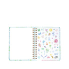 planner with colorful illustrations on a white background