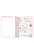 planner with colorful illustrations on a white background