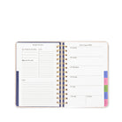 Weekly planner with a monthly view on a white background