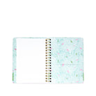 Notebook with a floral pattern on a white background