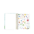 Notebook with colorful illustrations on a white background