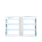 Planner with floral design on a white background