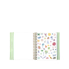 Planner with colorful illustrations on a white background
