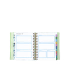 Open planner showing January '27 layout with colorful tabs on a white background