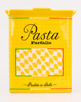 yellow pasta box vase 