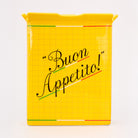 backview of yellow pasta box vase 