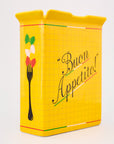 yellow pasta box vase 