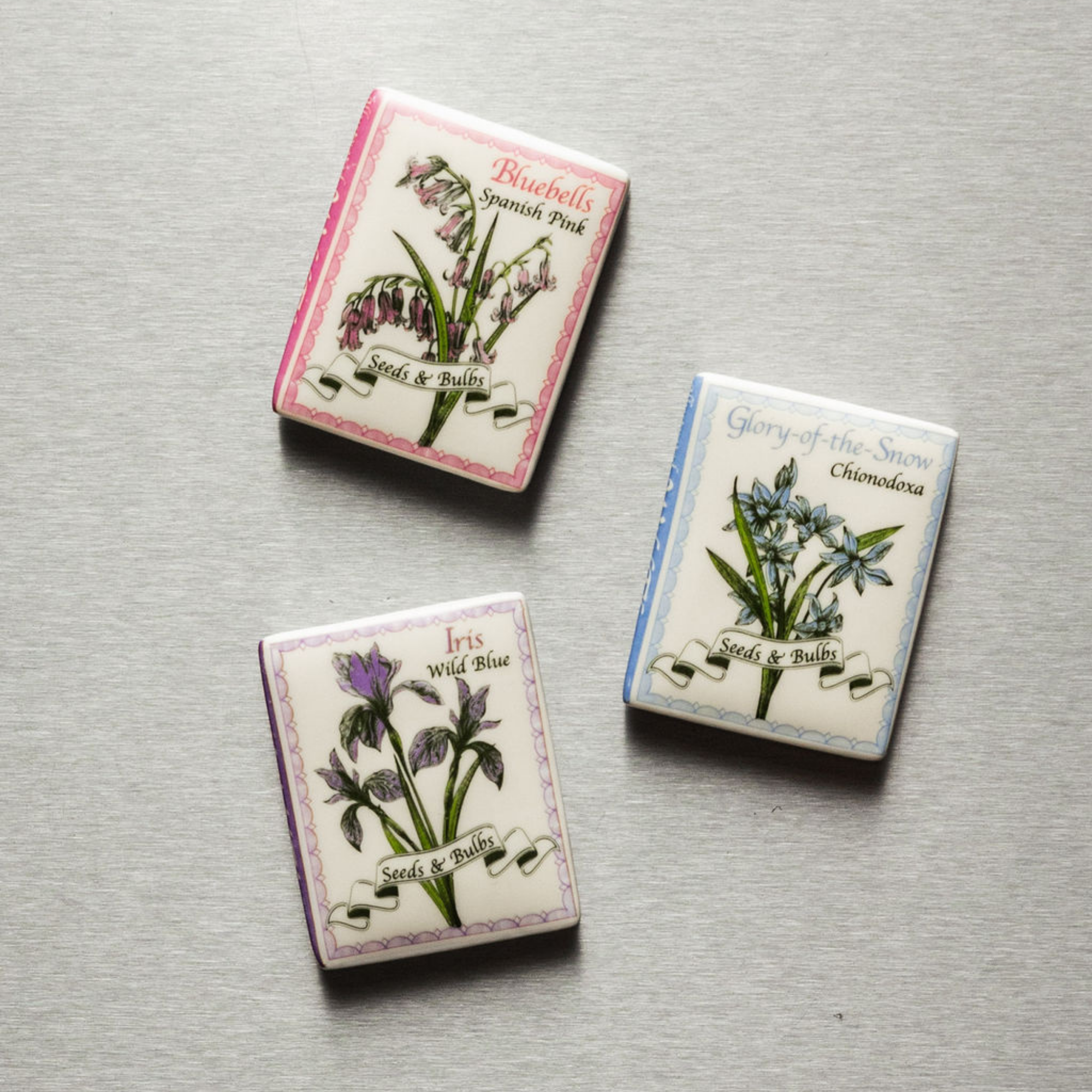 Book Magnet Set of 3, Wildflowers