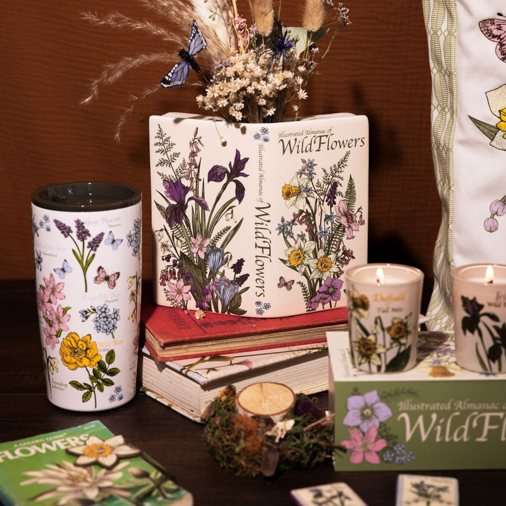 Stainless Steel Thermal Mug, Wildflowers