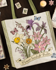 Embroidered Canvas Tote Bag, Wildflowers